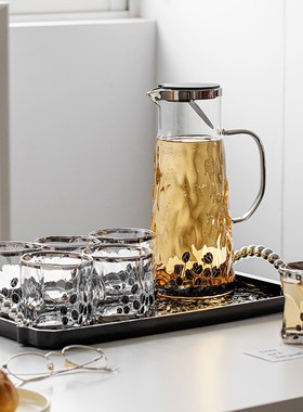 水具套装搬家乔迁新居礼品礼物冷水壶套装玻璃杯轻奢家用待客水杯