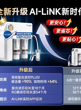 AO史密斯家用厨下升级直饮反渗透R2000HWi-E净水器