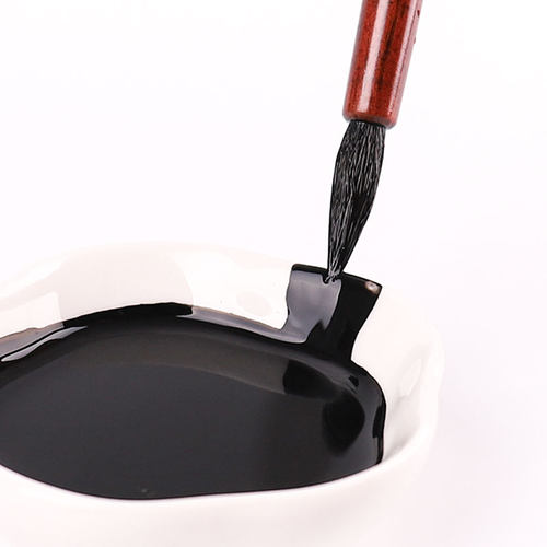 适意书画墨汁大容量古制油烟墨100g/250g/500g国画书法专用墨汁浓 - 图1