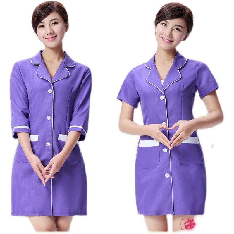 美容师白大褂医护美容服纹绣师春秋冬工作服中短款医师护士服套装,淘宝优惠券,粉丝福利购,淘宝优惠卷