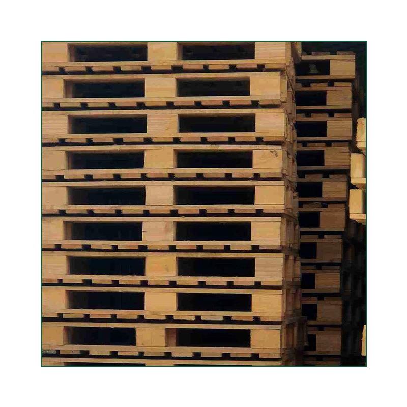 四面进叉木托盘实木松木熏蒸出口仓库叉车物流运输胶合板木托盘 - 图3
