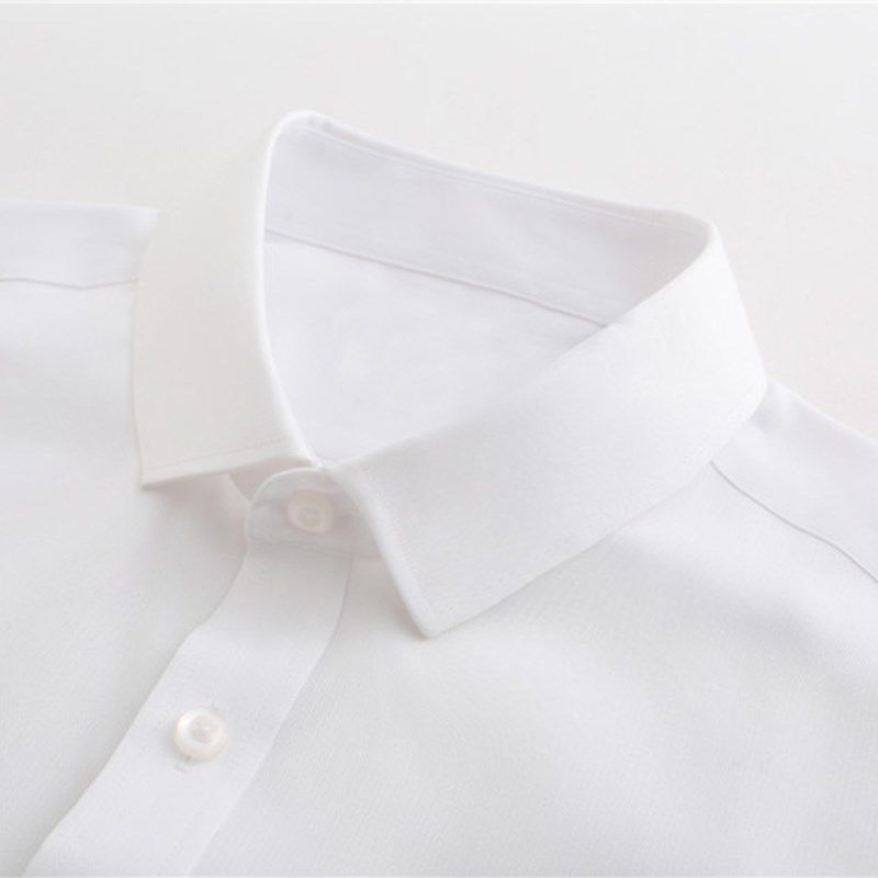 男士小方领衬衫正装职业衬衣无兜工装休闲青年款白色简约商务打底,淘宝优惠券,粉丝福利购,淘宝优惠卷