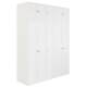 Xingong whole house steel three-door wardrobe home bedroom 60cm Nordic simple modern storage cabinet metal storage cabinet
