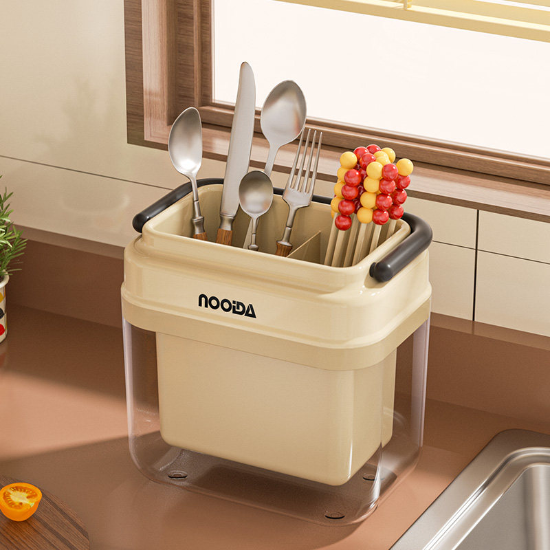 沥水筷子筒厨房台面筷子勺子收纳盒家用放刀叉餐具置物架筷笼篓桶,淘宝优惠券,粉丝福利购,淘宝优惠卷