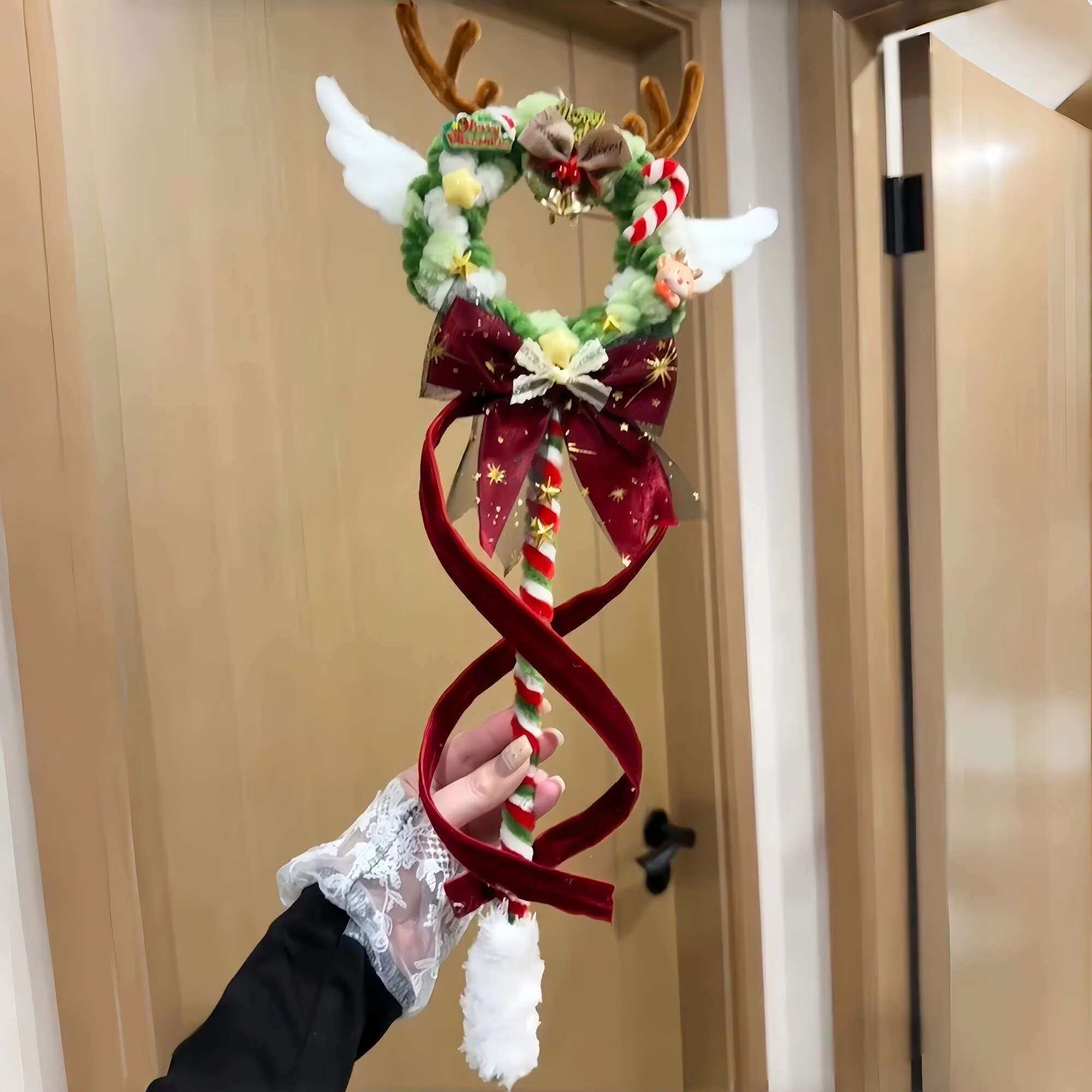 扭扭棒圣诞魔法棒飘带麋鹿手工DIY材料包圣诞礼物驾车个人用品,淘宝优惠券,粉丝福利购,淘宝优惠卷
