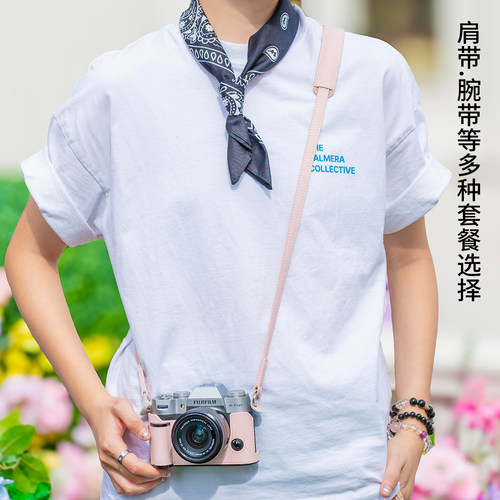 SHELV原创适用于富士xt50保护套x100vi手柄皮套xt30二代xe5相机包xt5xm5真皮配件 - 图0