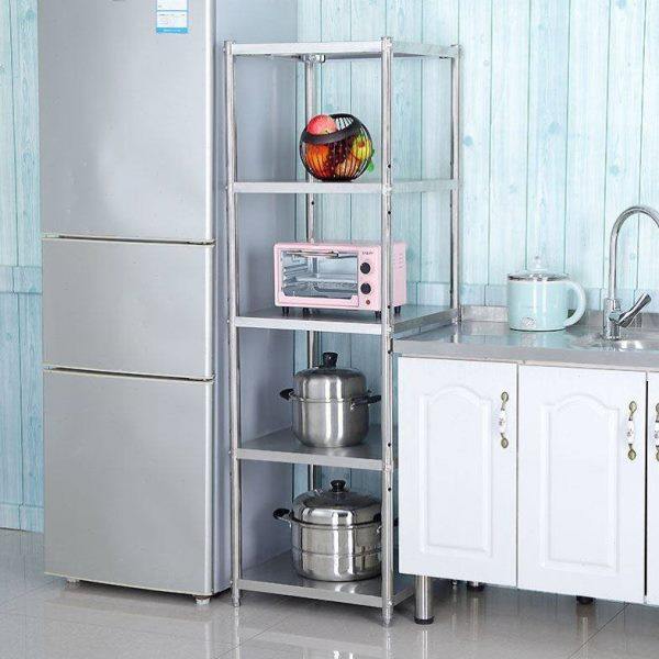 加厚厨房落地不锈钢置物架多层烤箱微波炉收纳架夹缝储物架货架,淘宝优惠券,粉丝福利购,淘宝优惠卷