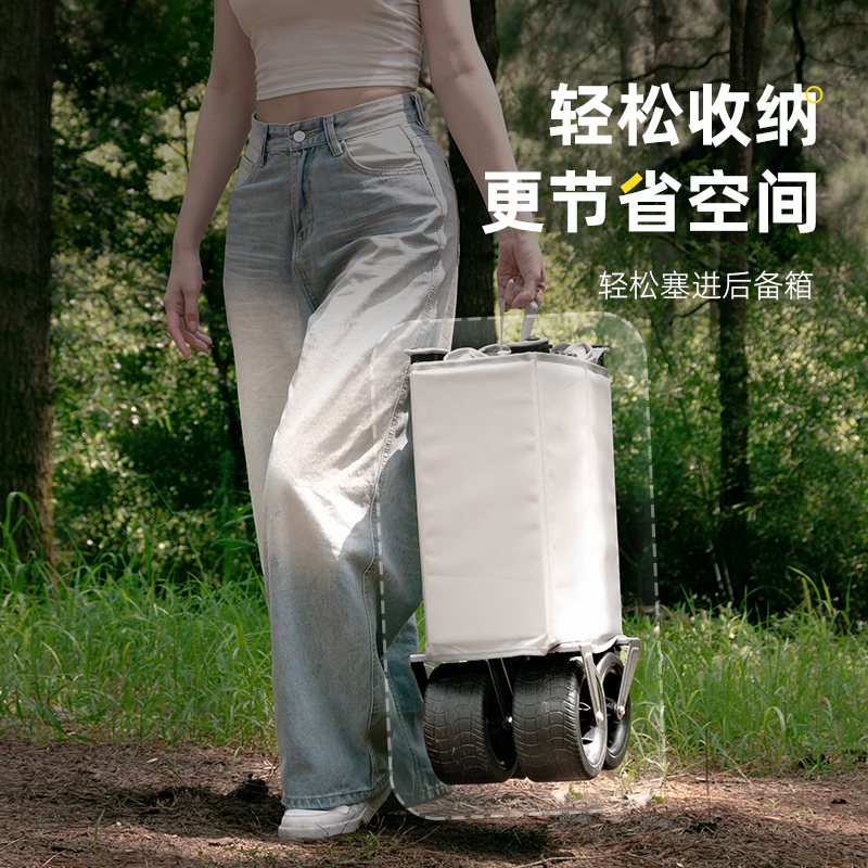 森米乐户外露营车MAX聚拢拖斗后开款折叠手推车手拉车儿童可躺 - 图3