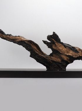 后现代新中式酒店门厅艺术品软装饰品样板房间抽象雕塑工艺品摆件