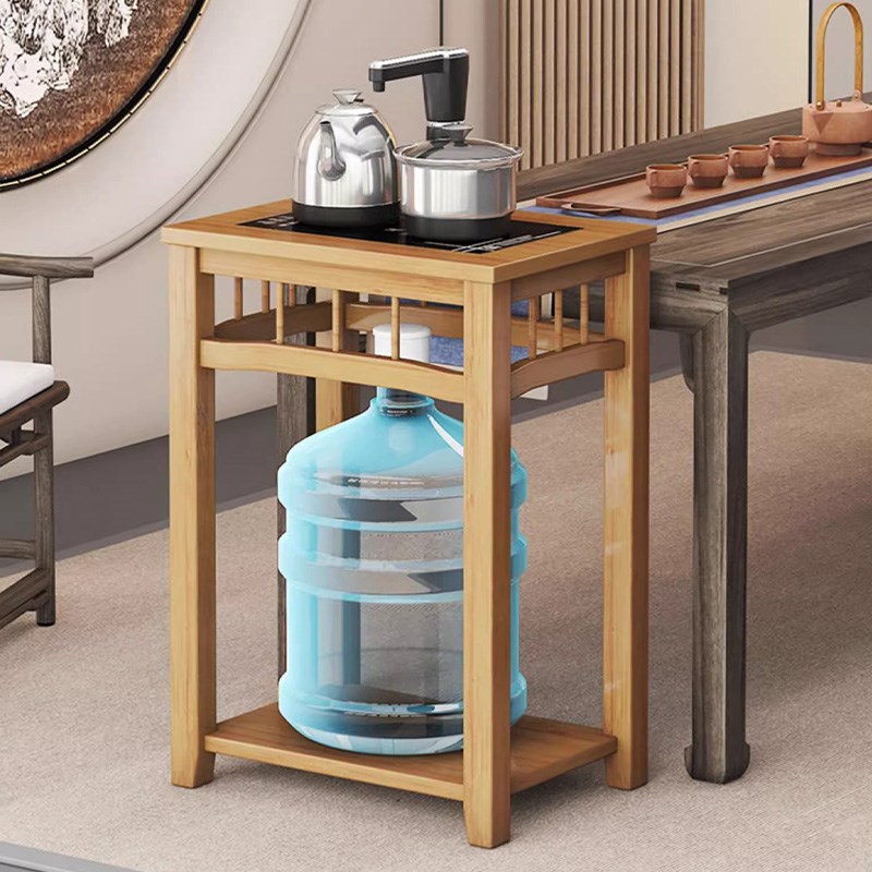 可移动茶水架沙发边几茶几茶桌侧边柜泡茶L台烧水壶一体水桶置物 - 图0