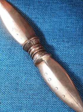 上行道尼泊尔精工手工生铁独股杵金刚杵金刚撅杵藏式家居摆件室内