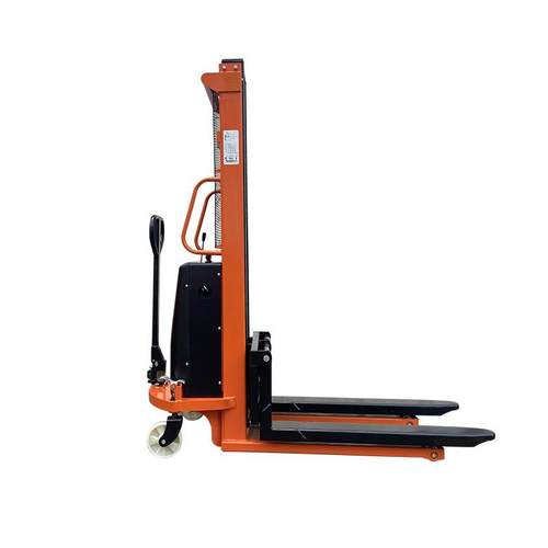 牛力物流半电动升高车电动升降堆垛车货物搬运升降叉车推高车 - 图3