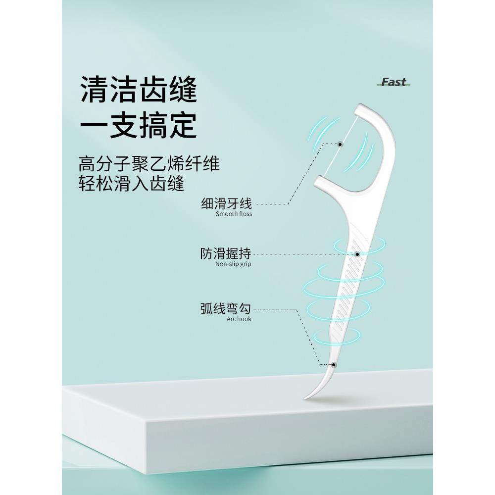 荣俏自动盒牙线补充盒装护理牙线棒超细家庭装牙签线4盒800支,淘宝优惠券,粉丝福利购,淘宝优惠卷