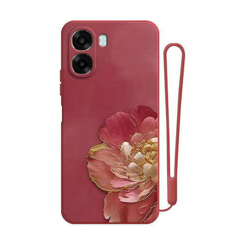 适用OPPOA6C手机壳PLT130硅胶A6C5G牡丹磨砂全包5G防摔0pp0ppoa保护套oppa男opopa女oppoplt新款opa外壳oppo - 图3