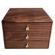 Sansi Workshop Black Walnut Desktop Drawer Storage Box Solid Wood Documents Office Documents W Files and Decorations Box Storage