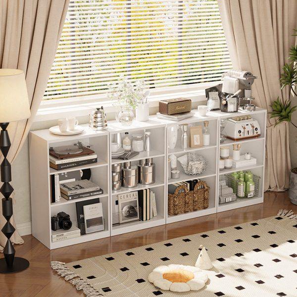 红薯爆款组合格子展示柜一体靠墙落地多层书架客厅书柜钢制置物架,淘宝优惠券,粉丝福利购,淘宝优惠卷