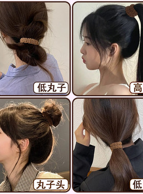 加粗防滑高弹不勒发圈