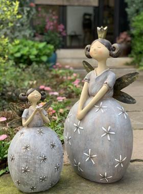 可爱花仙子创意个性阳台布置户外庭院摆件花园园艺装饰欧美出口