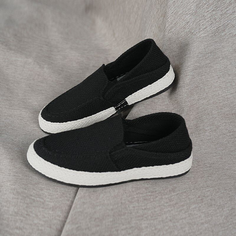 麻色生活帆布男鞋夏季202u5亚麻布新款软底鞋男士休闲无鞋带平板,淘宝优惠券,粉丝福利购,淘宝优惠卷