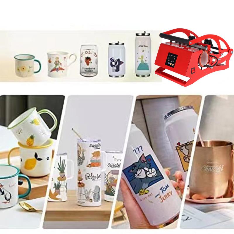 热转印烤杯机多功能热压机烫杯印花机马克杯保温杯热压机印图设备 - 图1