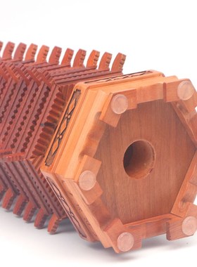 13层桃木文昌塔实木雕工艺品摆件儿童房学生书房摆件X十三层文昌