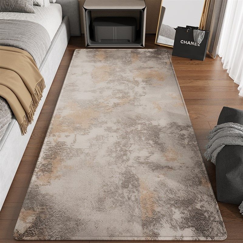 Carpet bedroom a bedside blanket high-end room living room floor mat master bedroom bedside blanket long stain-resistant non-slip feet