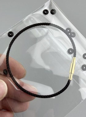 螺丝扣手绳红绳防水钢丝绳手链穿小孔细款转运珠本命年编织绳男女