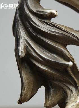 雕塑家居工艺品书房酒柜小摆设书柜办公室装饰品北欧书架马白摆件