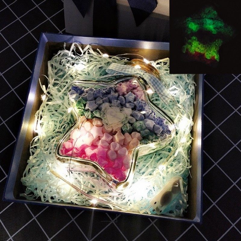 幸运星折纸条玻璃瓶子装夜光星星成品放许愿瓶diy手工生日小礼物,淘宝优惠券,粉丝福利购,淘宝优惠卷