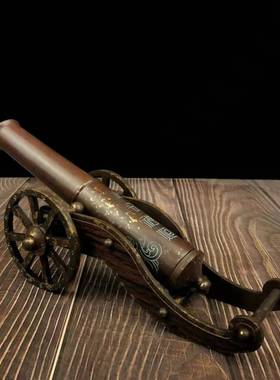 纯铜神炮摆件一炮而红工艺品铜大炮旺财补客厅角店铺开业礼品摆件