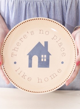 创意挂盘墙饰陶瓷壁饰背景墙组合样G板房摆设挂饰墙壁墙上装饰