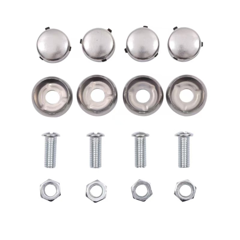 车牌螺帽盖扣不锈钢的小车牌照配件车牌固定螺扣防盗螺栓螺帽螺母,淘宝优惠券,粉丝福利购,淘宝优惠卷