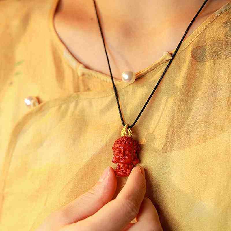 新疆包邮朱砂本命佛吊坠男女生肖菩萨挂件项链护身符藏普贤文殊本,淘宝优惠券,粉丝福利购,淘宝优惠卷