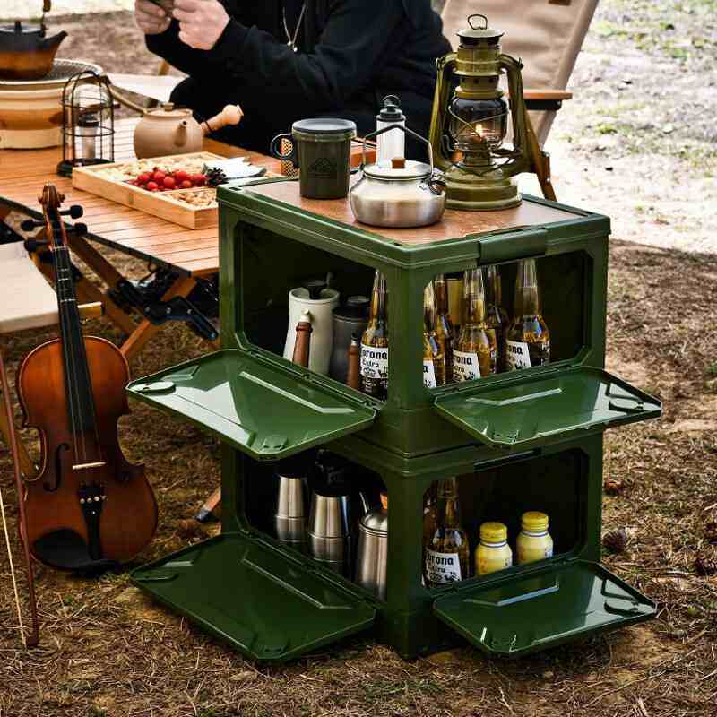 户外露营折叠收纳箱车载储物箱后备箱木盖侧开整理箱野营便携装备,淘宝优惠券,粉丝福利购,淘宝优惠卷