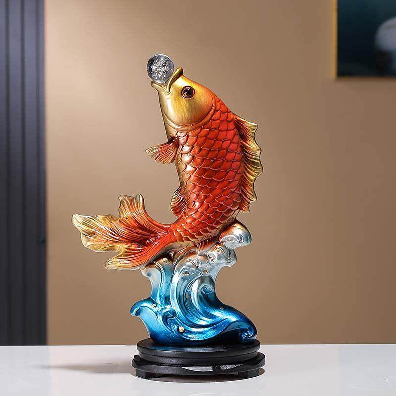 年年有余 余招财鱼办公室摆件客厅电视柜酒柜玄关装饰品新居乔迁 - 图0