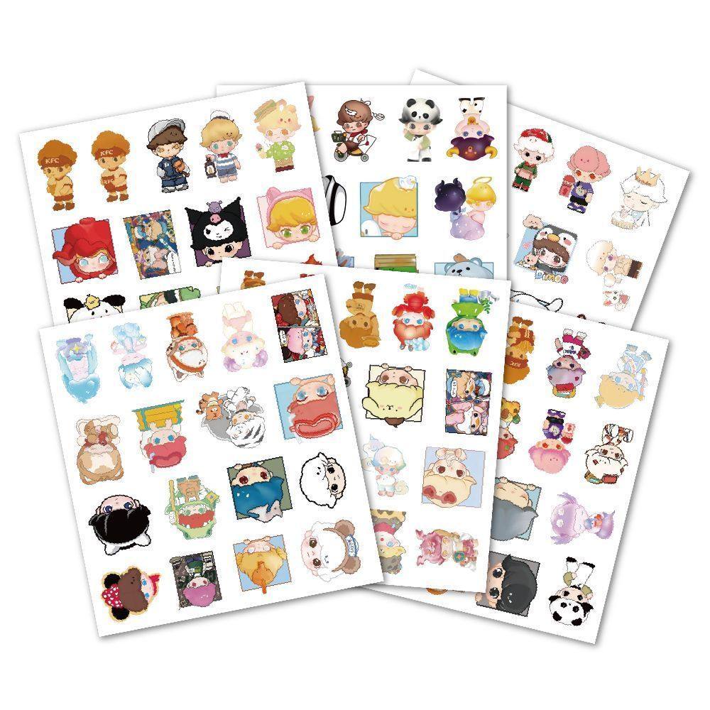 400张Dimoo泡泡贴纸马特卡通可爱人物高颜值周边装饰防水贴画diy,淘宝优惠券,粉丝福利购,淘宝优惠卷