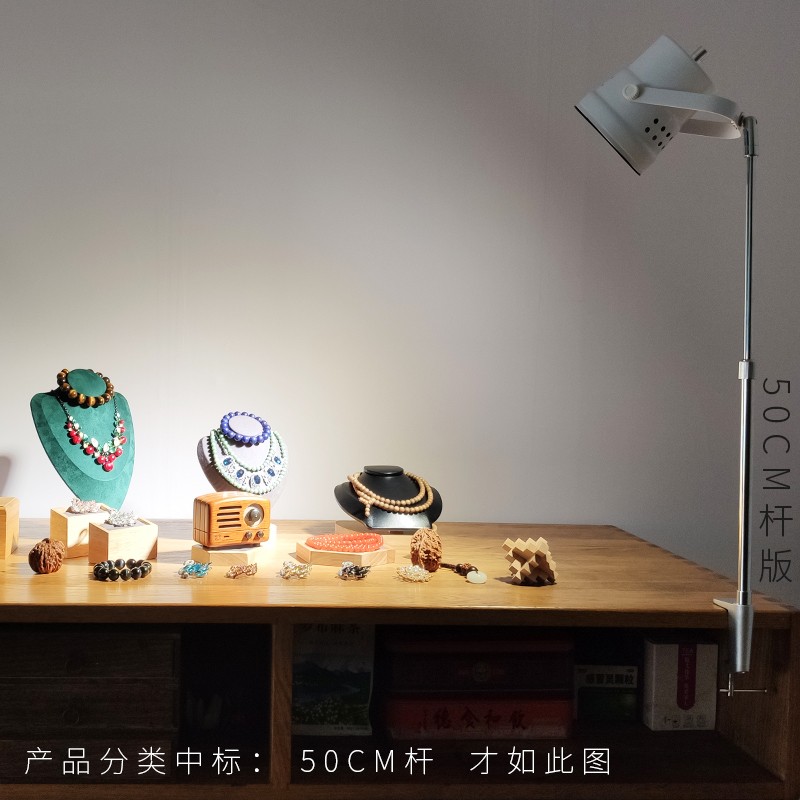 高亮锂电充电夹式夹子灯led射灯补聚光无线移动夜市摆地摊长续航 - 图1