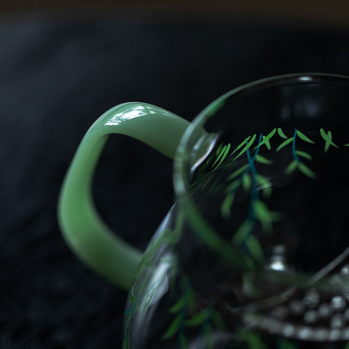 植述柳燕嬉春高硼硅玻璃公道杯带过滤高档透明茶海家用沏茶分茶器 - 图2