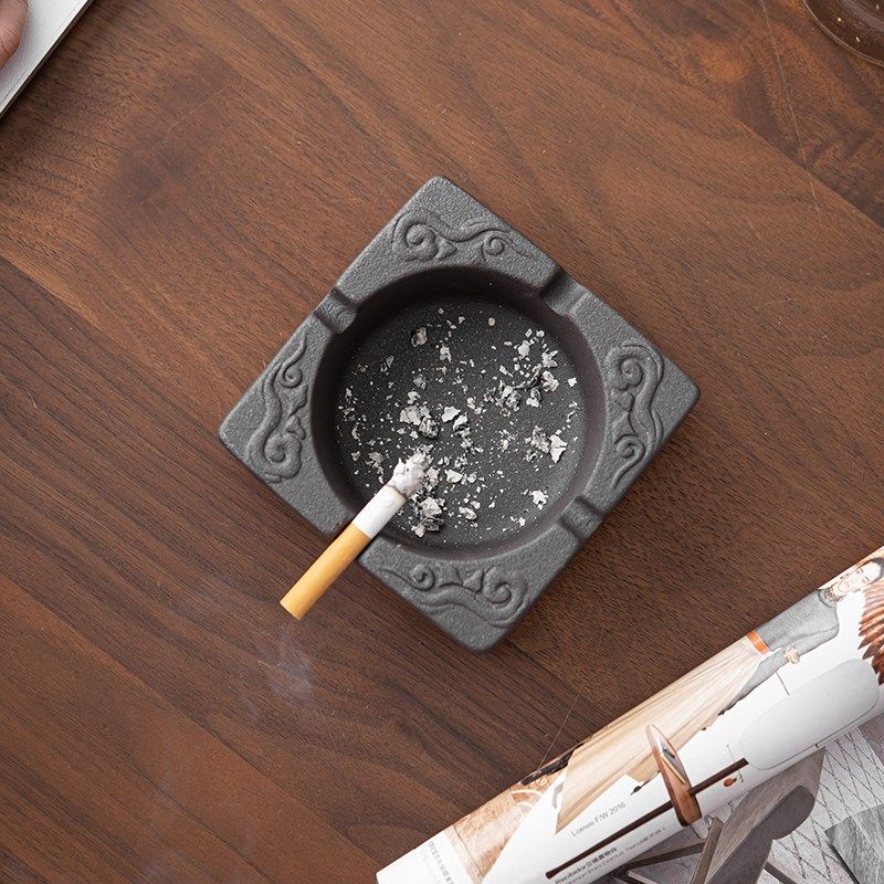 记今朝 粗陶复古创意陶瓷烟灰缸家用办公室茶桌酒店商用个性烟缸,淘宝优惠券,粉丝福利购,淘宝优惠卷