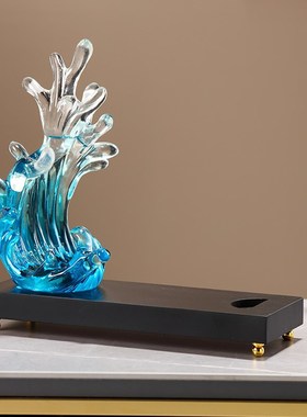 红酒架摆件风生水起 高档大气轻奢客厅软装高级感酒柜装饰品摆件