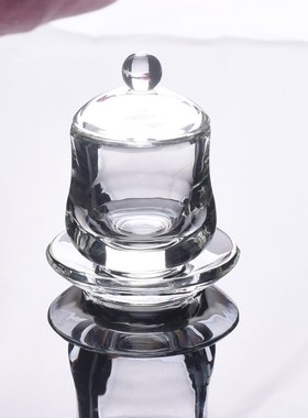新款佛前水晶供杯加厚耐热耐摔圣水杯加厚透明无铅净水杯财神杯