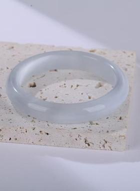 厂家直供高级感猫眼石手镯 白月光冰冰蓝香槟色手镯玻璃手环饰品