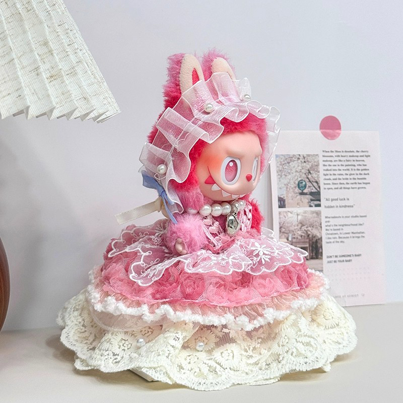 labubu娃衣前方高能系列毛绒公仔挂件三代玩偶裙子套装拉布布衣服 - 图2