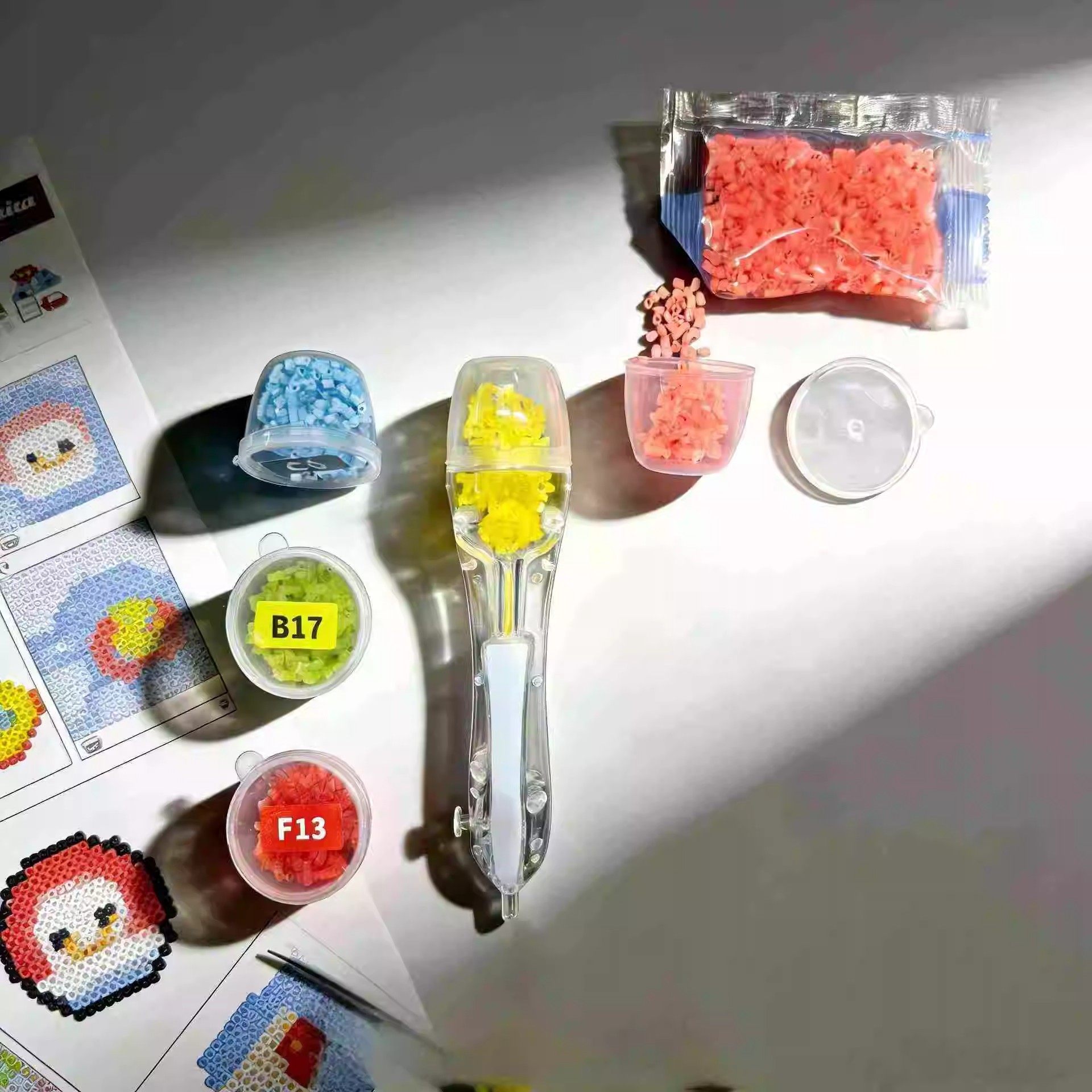 拼豆豆拼豆笔手工diy高级颜值省力自动按压式新款豆笔工具补充包,淘宝优惠券,粉丝福利购,淘宝优惠卷