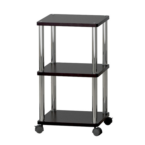 定制小型置物架可移动带轮架子木架多层落地架储物架窄架子多用架 - 图3