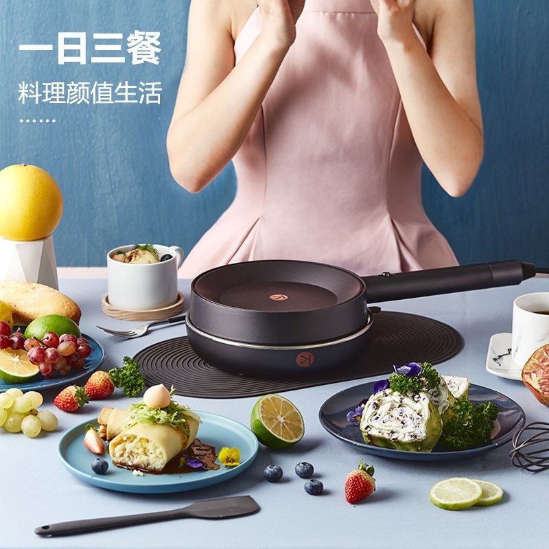 利仁薄饼机春卷皮家用电饼铛蛋卷煎饼烙饼机多功能料理锅新款,淘宝优惠券,粉丝福利购,淘宝优惠卷