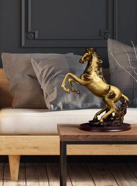 酒柜客厅家居装饰品马到成功中式工艺品办公室书房马摆件开业礼品