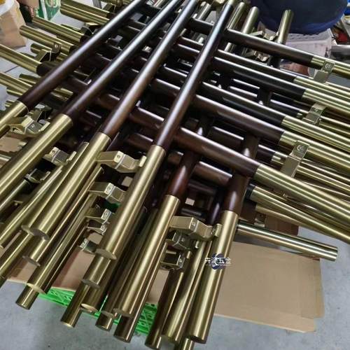 玻璃门拉手实木门拉门把手加厚不锈钢现代简约黑色包厢商铺拉手 - 图3