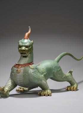 京铜纯铜貔貅镇宅招财摆件玄关入户客厅桌面家居装饰品办公室工艺