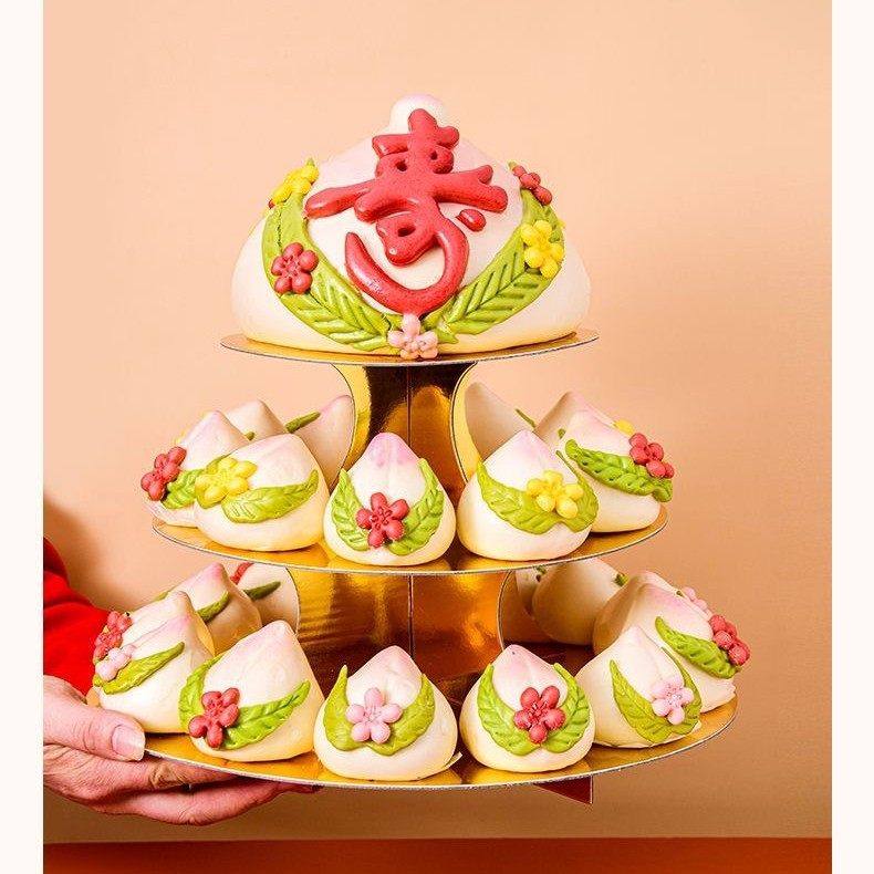 老人生日寿宴寿桃架多层经典款寿包架生日蛋糕装饰甜品台,淘宝优惠券,粉丝福利购,淘宝优惠卷